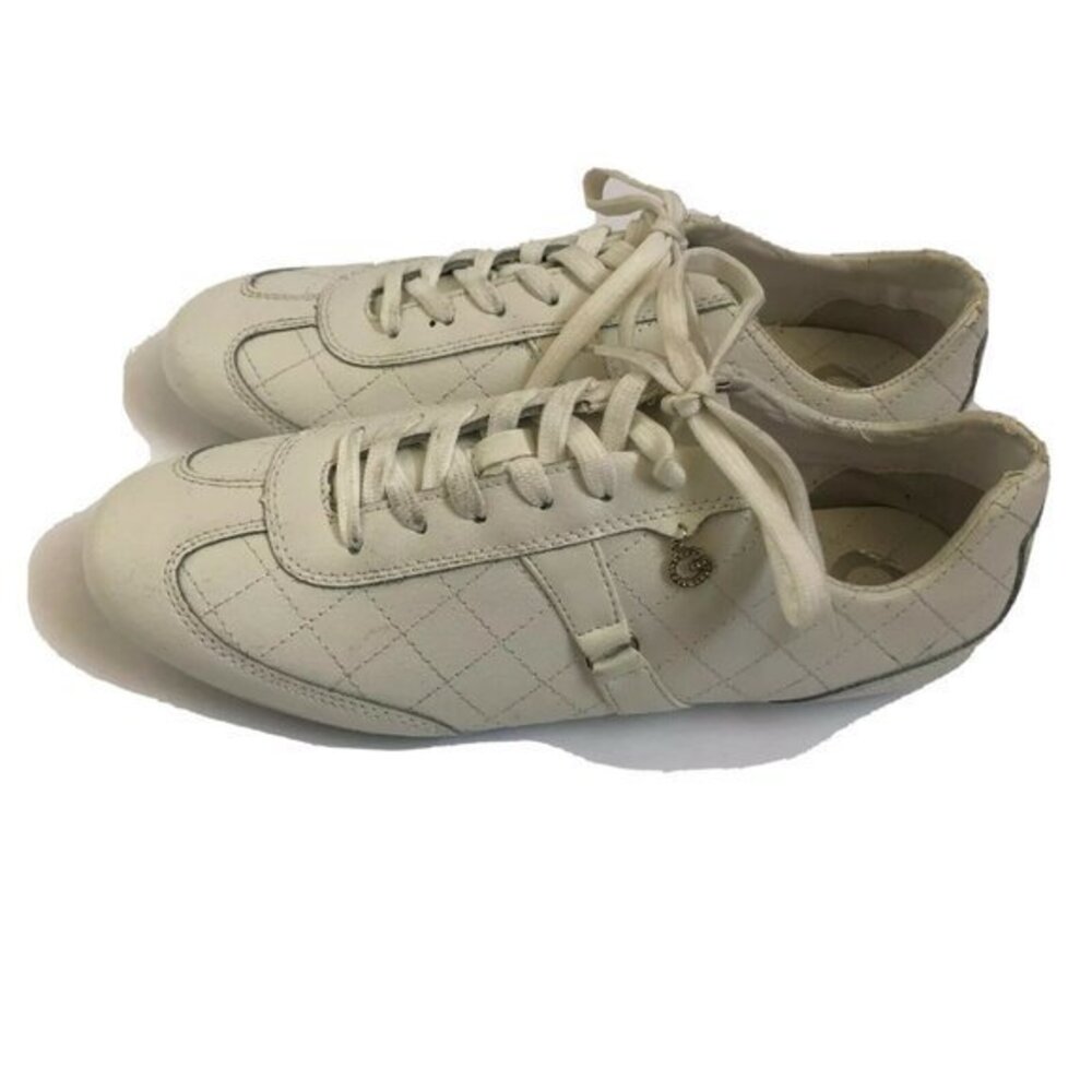 G By Guess Womens White Tennis Shoes Size 81/2 M